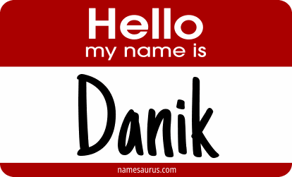 Hello my name is Danik png download