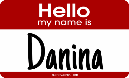 Hello my name is Danina png download