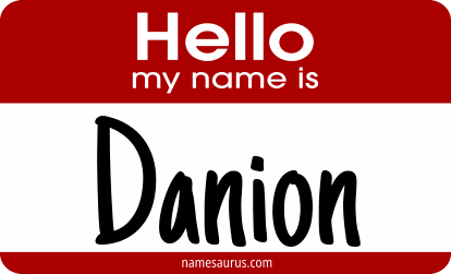 Hello my name is Danion png download