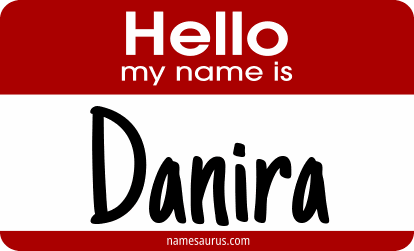 Hello my name is Danira png download