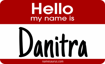 Hello my name is Danitra png download