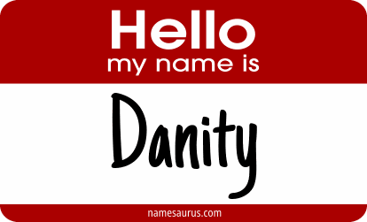Hello my name is Danity png download