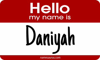 Hello my name is Daniyah png download