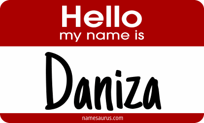 Hello my name is Daniza png download