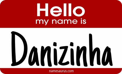 Hello my name is Danizinha png download