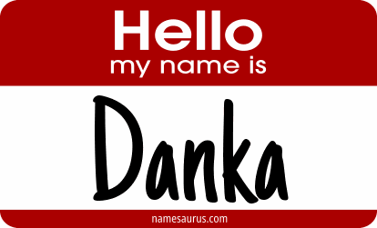 Hello my name is Danka png download