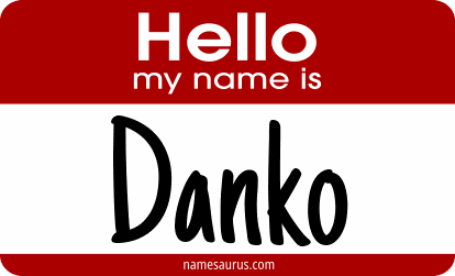 Hello my name is Danko png download
