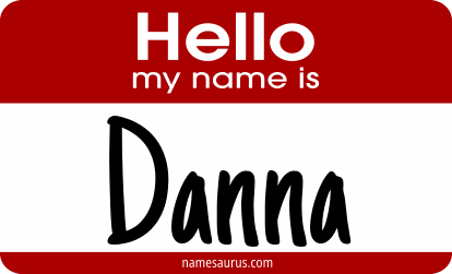 Hello my name is Danna png download