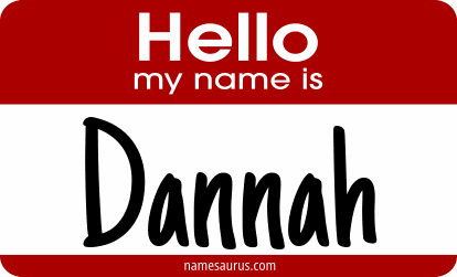 Hello my name is Dannah png download