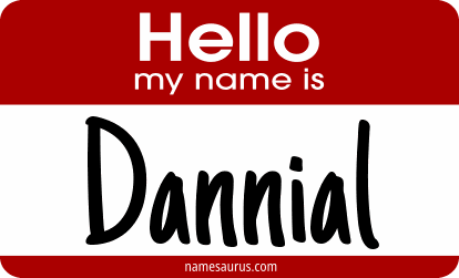 Hello my name is Dannial png download