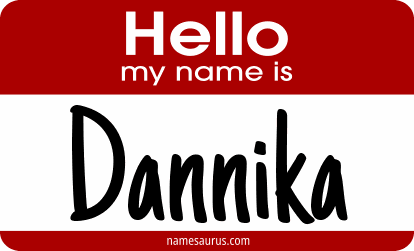 Hello my name is Dannika png download