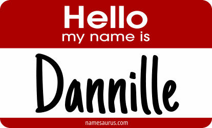 Hello my name is Dannille png download