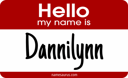 Hello my name is Dannilynn png download