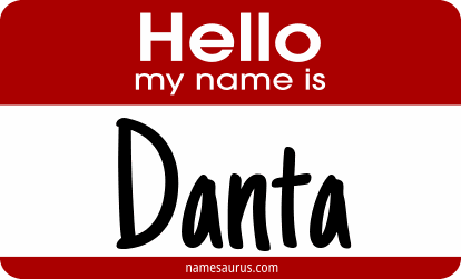 Hello my name is Danta png download