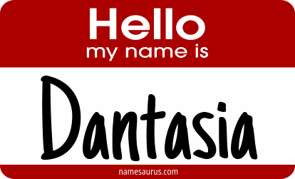 Hello my name is Dantasia png download
