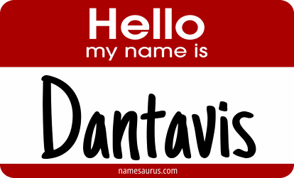 Hello my name is Dantavis png download