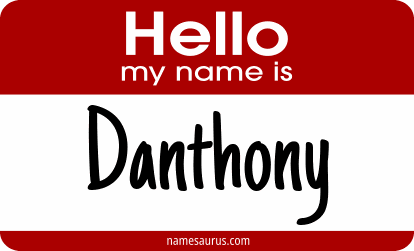 Hello my name is Danthony png download