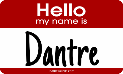 Hello my name is Dantre png download