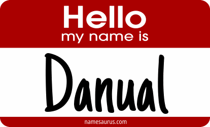 Hello my name is Danual png download