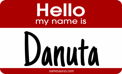 Hello my name is Danuta png download
