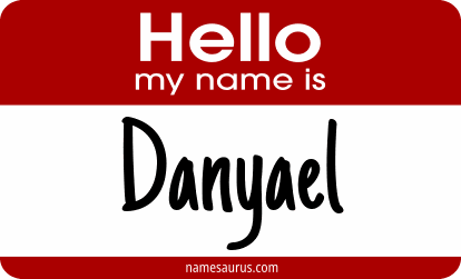 Hello my name is Danyael png download
