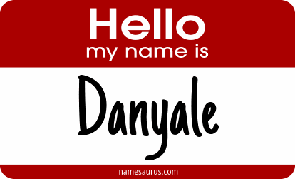 Hello my name is Danyale png download