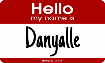 Hello my name is Danyalle png download