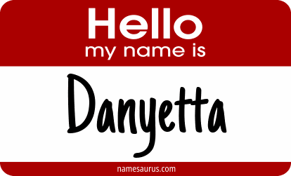 Hello my name is Danyetta png download