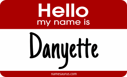 Hello my name is Danyette png download