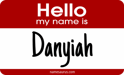 Hello my name is Danyiah png download