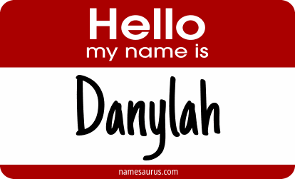 Hello my name is Danylah png download