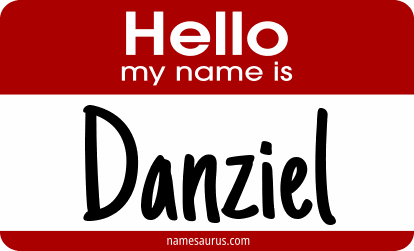 Hello my name is Danziel png download