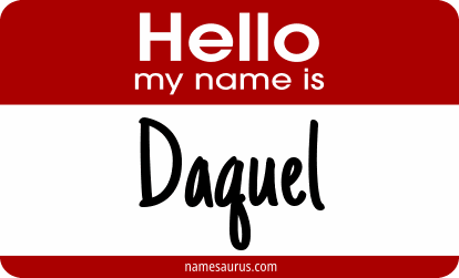 Hello my name is Daquel png download