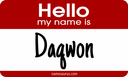 Hello my name is Daqwon png download