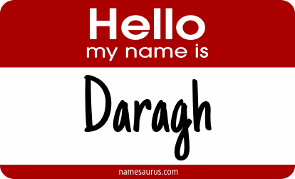 Hello my name is Daragh png download