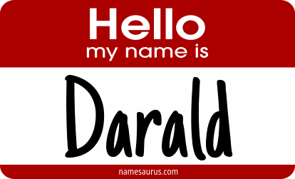 Hello my name is Darald png download