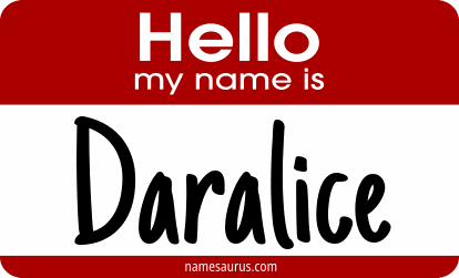Hello my name is Daralice png download