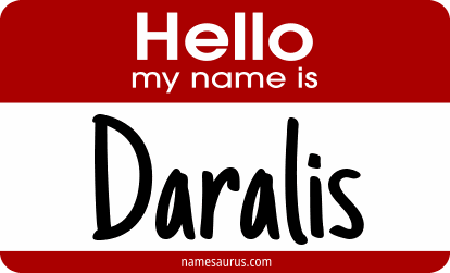 Hello my name is Daralis png download