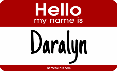 Hello my name is Daralyn png download