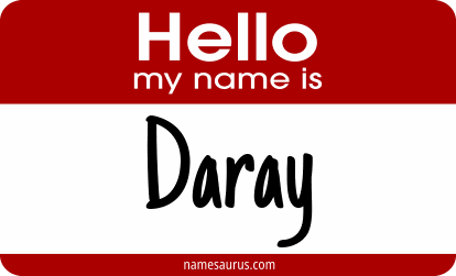 Hello my name is Daray png download
