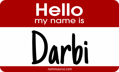 Hello my name is Darbi png download