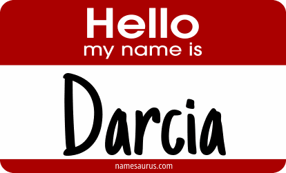 Hello my name is Darcia png download