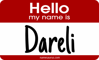 Hello my name is Dareli png download