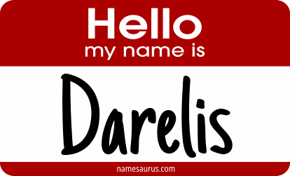 Hello my name is Darelis png download