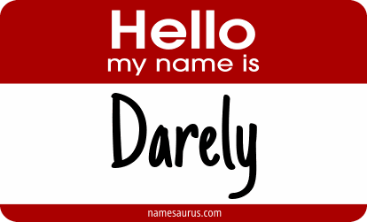 Hello my name is Darely png download