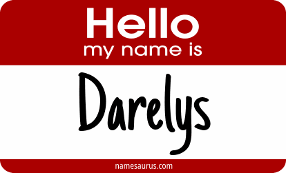 Hello my name is Darelys png download