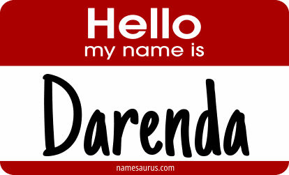 Hello my name is Darenda png download