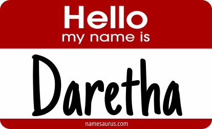 Hello my name is Daretha png download