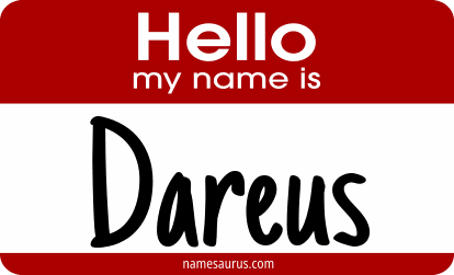 Hello my name is Dareus png download