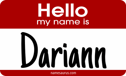 Hello my name is Dariann png download